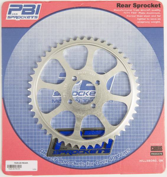 PBI - REAR SPROCKET ALUMINUM 49T-428 YAM - Image 1