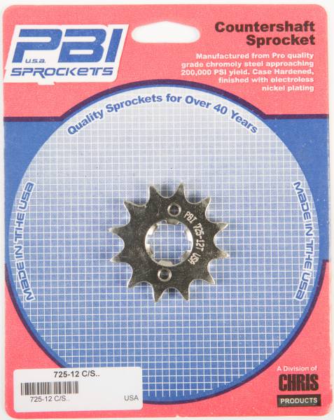 PBI - FRONT CS SPROCKET STEEL 12T-428 YAM - Image 1