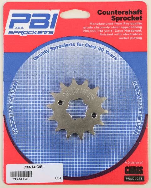 PBI - FRONT CS SPROCKET STEEL 14T-428 SUZ/YAM - Image 1