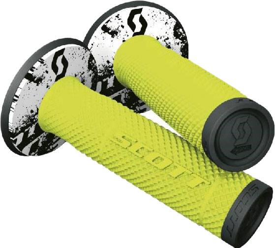 SCOTT - SX2 GRIPS BLACK/NEON YELLOW - Image 1