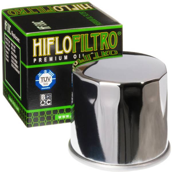 HIFLOFILTRO - OIL FILTER CHROME - Image 1