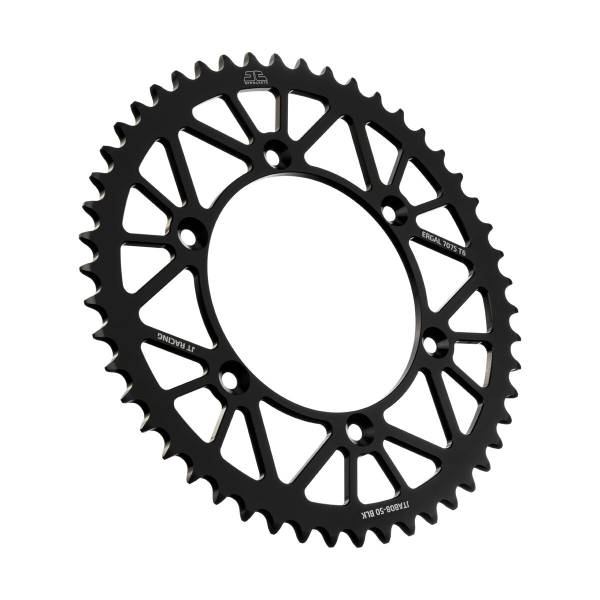 JT - REAR RACELITE SPROCKET ALUM 50T-520 BLK KAW/SUZ - Image 1