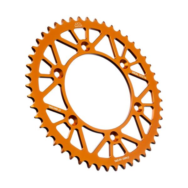 JT - REAR RACELITE SPROCKET ALUM 49T-520 ORG HUS/HUSQ/KTM - Image 1