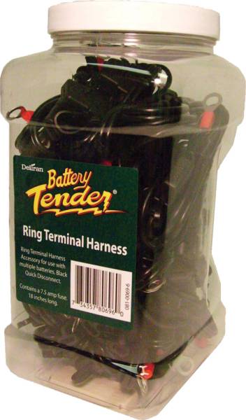 BATTERY TENDER - QUICK DISCONNECT LEADS W/RING CONNECTOR 25/PK DISPLAY - Image 1