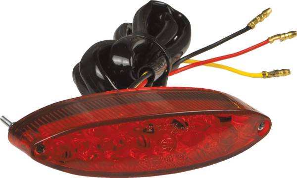 K&S - LED BRAKELIGHT ASSEMBLY RED WIRE YEL/GND BLK/TAIL RED/STOP - Image 1