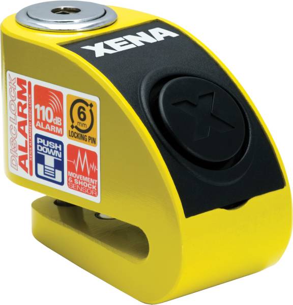 XENA - XZZ6L-Y ALARM DISC LOCK YELLOW - Image 1