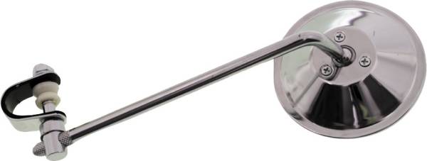 EMGO - ROUND CLAMP-ON MIRROR SILVER 4" - Image 1