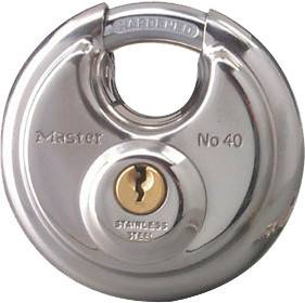 MASTER LOCK - STAINLESS STEEL ROUND PADLOCK 2.75" - Image 1