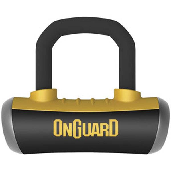 ONGUARD - BOXER 8048 DISC LOCK WITH DISC REMINDER BLACK/YELLOW - Image 1