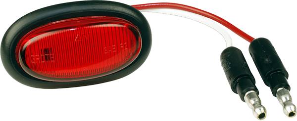 GROTE - MICRONOVA OVAL LED RED W/GROMMET - Image 1