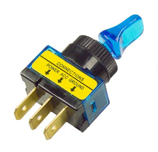 GROTE - TOGGLE SWITCH BLUE 20 AMP - Image 1