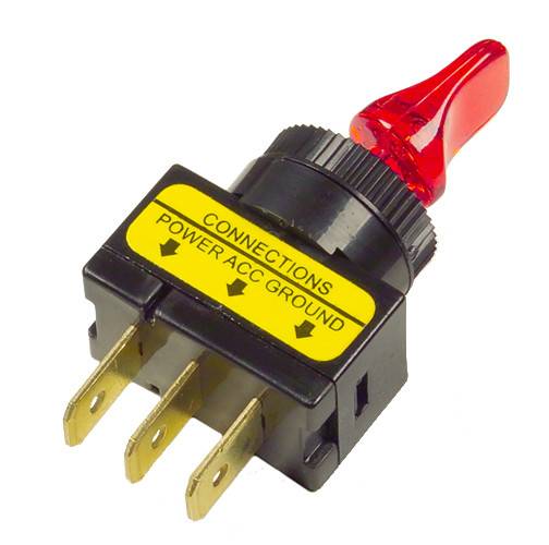 GROTE - TOGGLE SWITCH RED 20 AMP - Image 1