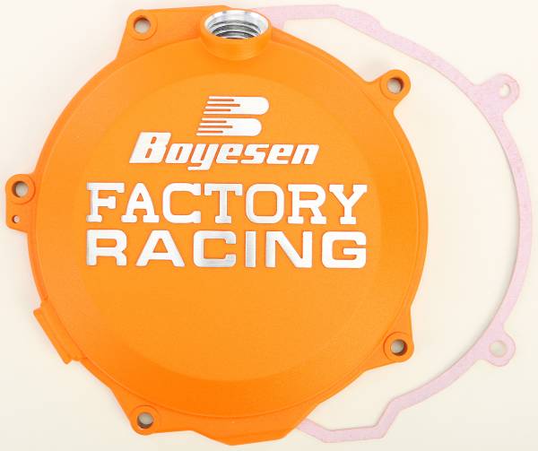 BOYESEN - FACTORY RACING CLUTCH COVER ORANGE - Image 1