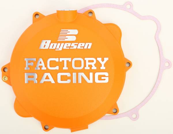 BOYESEN - FACTORY RACING CLUTCH COVER ORANGE - Image 1