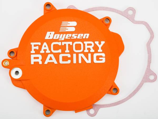 BOYESEN - FACTORY RACING CLUTCH COVER KTM ORANGE - Image 1