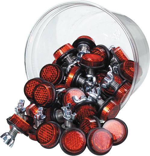 CHRIS PRODUCTS - MINI-REFLECTORS AMBER 40/PK - Image 1