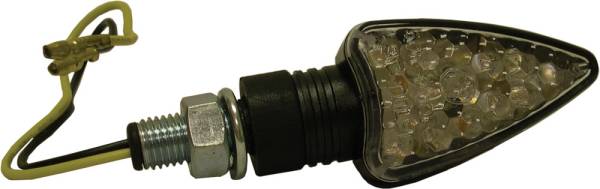 DMP - SHORT ARROW 8 LED MARKER LIGHTS BLACK W/AMBER LENS - Image 1