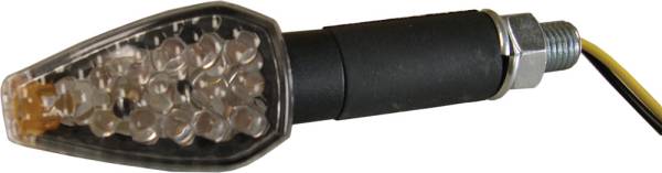 DMP - NEW ARROW 9 LED MARKER LIGHTS BLACK LONG W/CLEAR LENS - Image 1