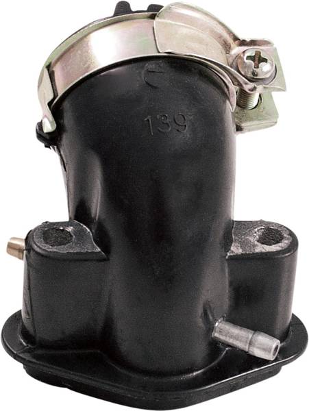 MOGO PARTS - GY6 4-STROKE INTAKE MANIFOLD 27MM 50CC DOUBLE VACUUM PORT - Image 1