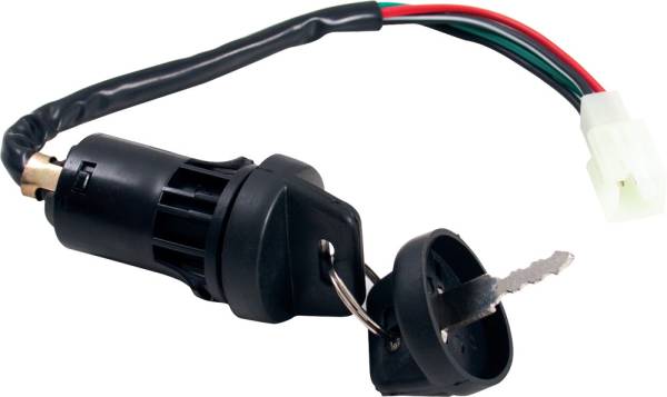 MOGO PARTS - 4-STROKE SEALED IGNITION SWITC 4 WIRE FEMALE PLUG - Image 1