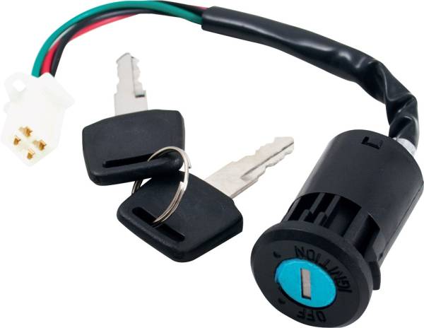 MOGO PARTS - 4-STROKE IGNITION SWITCH 4 WIRE MALE PLUG - Image 1