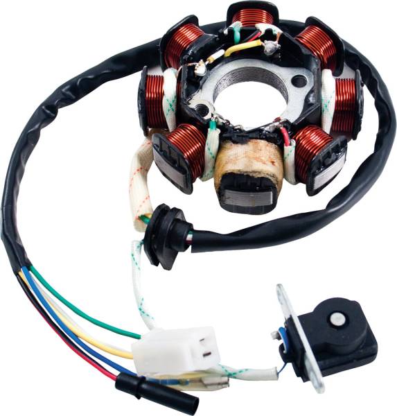 MOGO PARTS - 50CC 8-COIL MAGNETO/STATOR VERTICAL/GY6 4-STROKE - Image 1