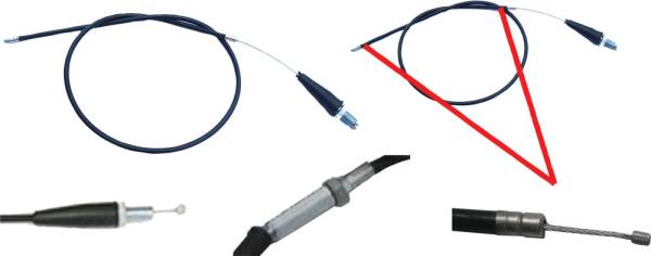 MOGO PARTS - THROTTLE CABLE T4 30.5" - Image 1