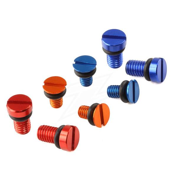 ZETA - FF AIR VALVE CAP SCREW KYB SHOWA 2PCS RED - Image 1