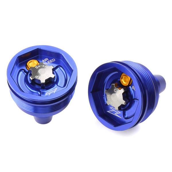 ZETA - FRONT FORK TOP CAP BLUE - Image 1