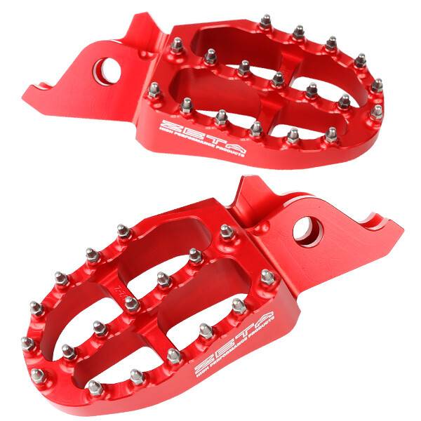 ZETA - ALUMINUM FOOTPEGS RED - Image 1