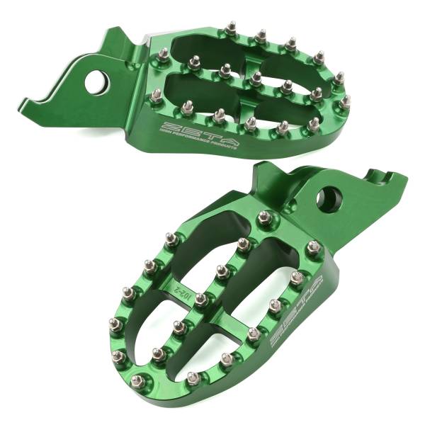 ZETA - FOOTPEGS ALUMINUM GREEN - Image 1