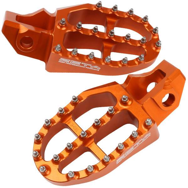 ZETA - ALUMINUM FOOTPEGS ORANGE - Image 1