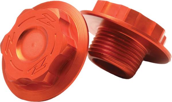 ZETA - STEERING STEM NUT & BOLT ORANGE M20X27-P1.5 L=11.5 - Image 1