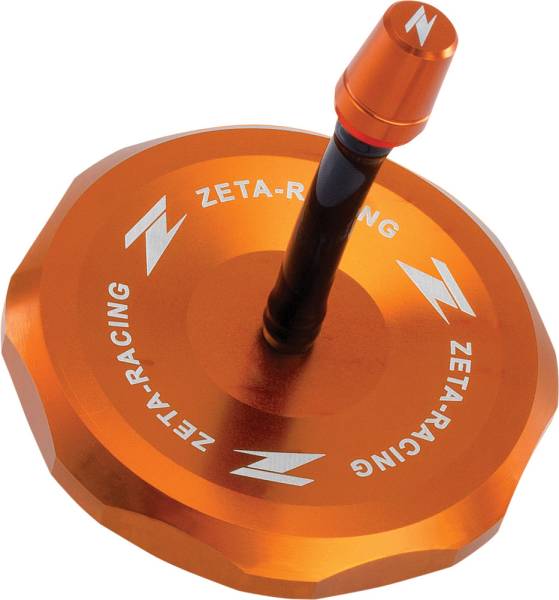 ZETA - BILLET GAS CAP ORANGE - Image 1