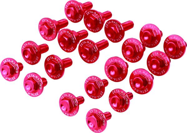 ZETA - ALUMINUM BOLT KIT RED - Image 1