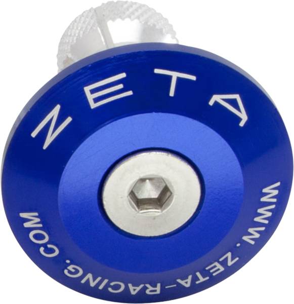 ZETA - BAR END PLUG BLUE - Image 1