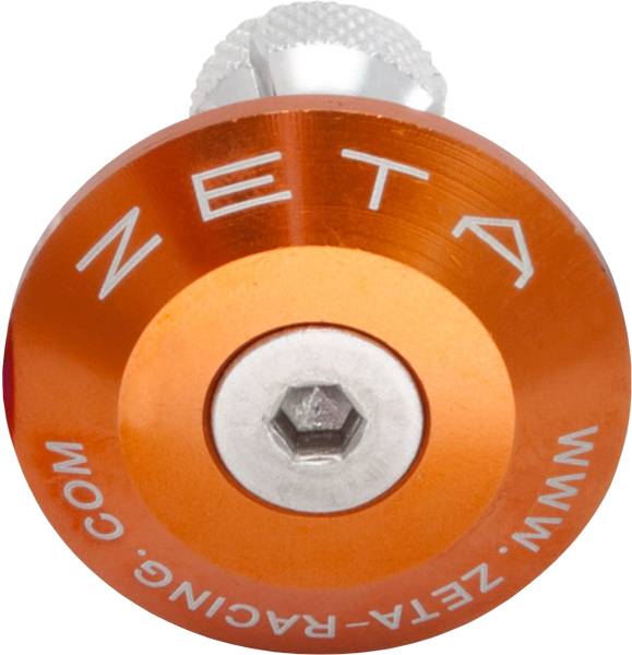 ZETA - BAR END PLUG ORANGE - Image 1