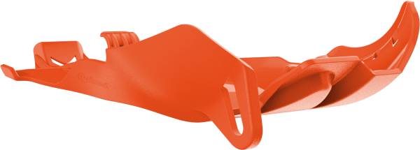 POLISPORT - FORTRESS SKID PLATE W/LINK PROTECTOR ORANGE - Image 1