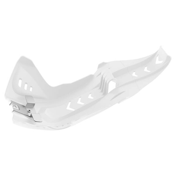 POLISPORT - FORTRESS SKID PLATE W/LINK PROTECTOR WHITE - Image 1