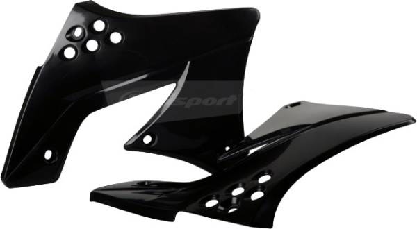 POLISPORT - RADIATOR SHROUD BLACK - Image 1