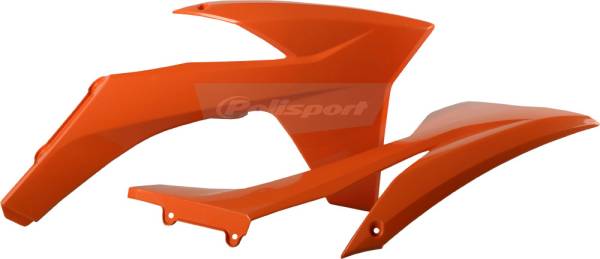 POLISPORT - RADIATOR SHROUD ORANGE - Image 1