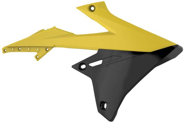 POLISPORT - RADIATOR SHROUD YELLOW/BLACK - Image 1