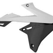 POLISPORT - RADIATOR SHROUD WHITE/BLACK - Image 1