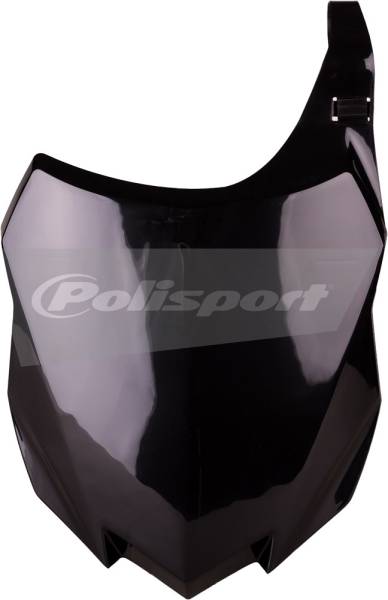 POLISPORT - FRONT NUMBER PLATE BLACK - Image 1