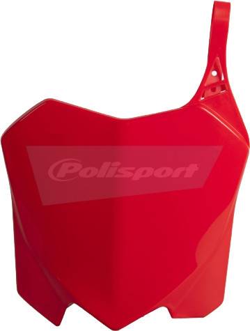 POLISPORT - FRONT NUMBER PLATE RED - Image 1