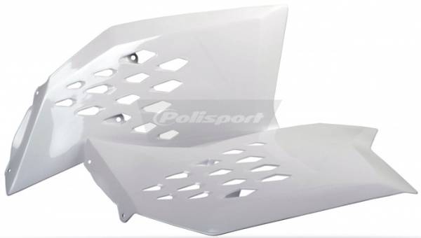 POLISPORT - RADIATOR SHROUDS WHITE - Image 1