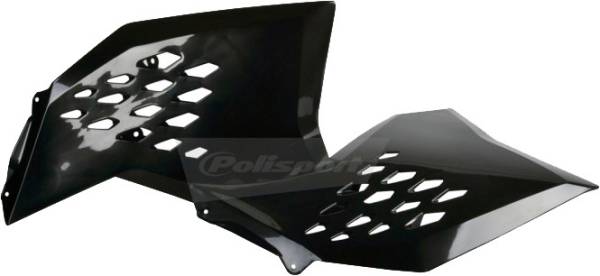 POLISPORT - RADIATOR SHROUDS BLACK - Image 1