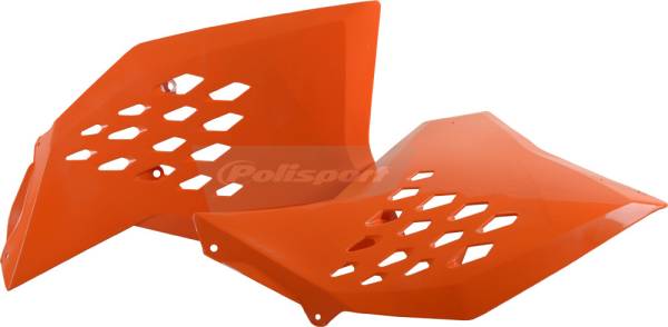 POLISPORT - RADIATOR SHROUDS ORANGE - Image 1