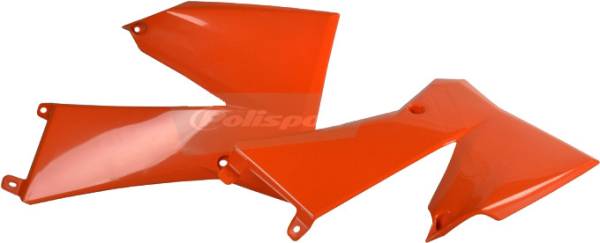 POLISPORT - RADIATOR SHROUDS ORANGE - Image 1