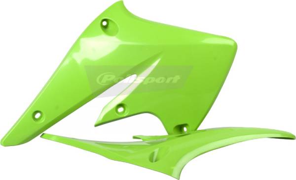 POLISPORT - RADIATOR SHROUD GREEN - Image 1